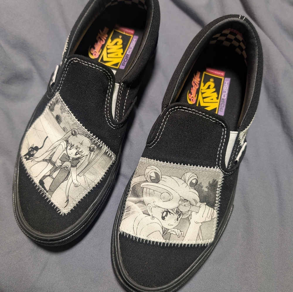 Vans Sailor Moon Skate Slip On Size 8 Men's